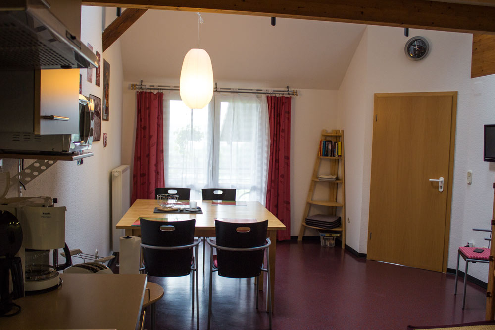 Essbereich rechte Wohnung | Ferienwohnung Sonnenhof Weidenhausen